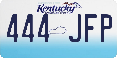 KY license plate 444JFP