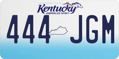 KY license plate 444JGM