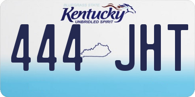 KY license plate 444JHT