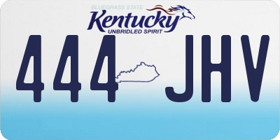 KY license plate 444JHV