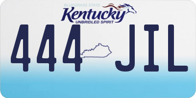 KY license plate 444JIL