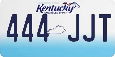 KY license plate 444JJT