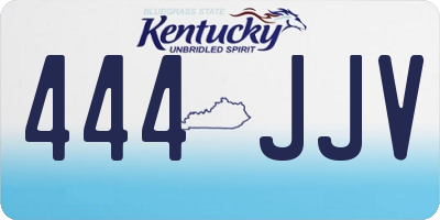 KY license plate 444JJV