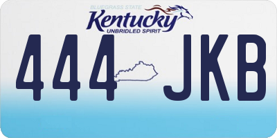 KY license plate 444JKB