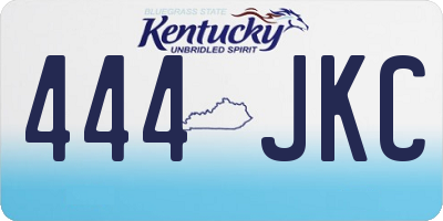 KY license plate 444JKC