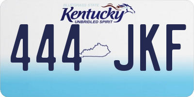 KY license plate 444JKF
