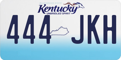 KY license plate 444JKH