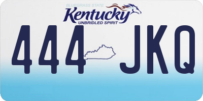 KY license plate 444JKQ