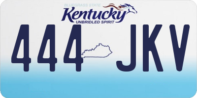 KY license plate 444JKV