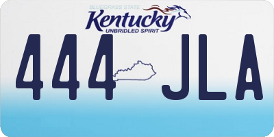 KY license plate 444JLA