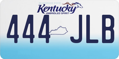 KY license plate 444JLB