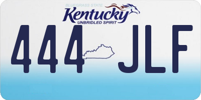 KY license plate 444JLF