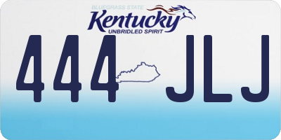 KY license plate 444JLJ
