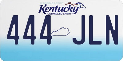 KY license plate 444JLN