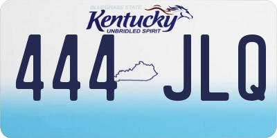 KY license plate 444JLQ