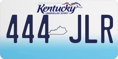 KY license plate 444JLR