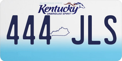 KY license plate 444JLS