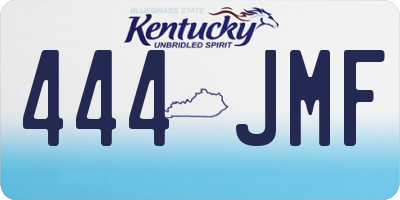 KY license plate 444JMF