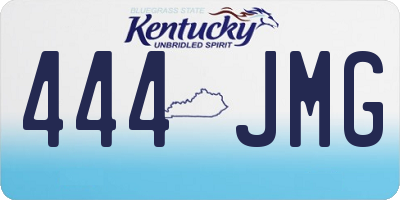 KY license plate 444JMG