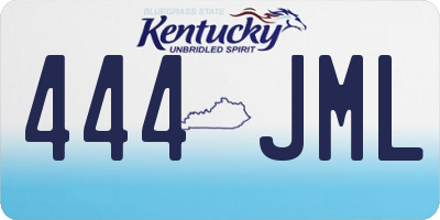 KY license plate 444JML
