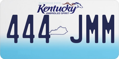 KY license plate 444JMM