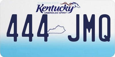KY license plate 444JMQ