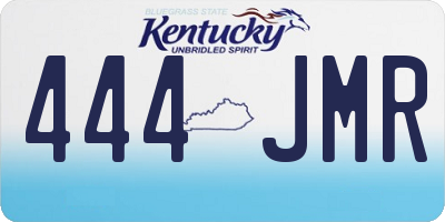 KY license plate 444JMR