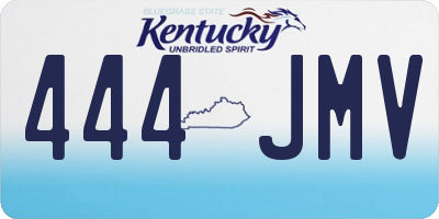 KY license plate 444JMV