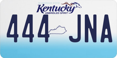 KY license plate 444JNA