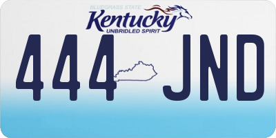 KY license plate 444JND