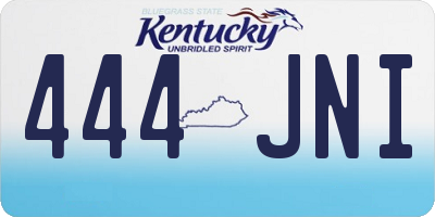 KY license plate 444JNI