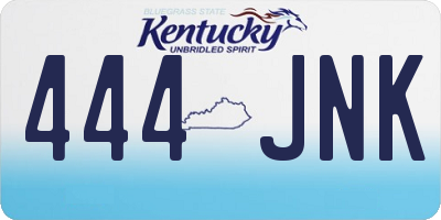 KY license plate 444JNK