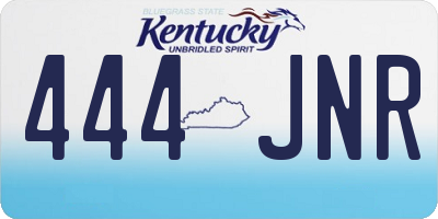 KY license plate 444JNR