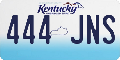 KY license plate 444JNS