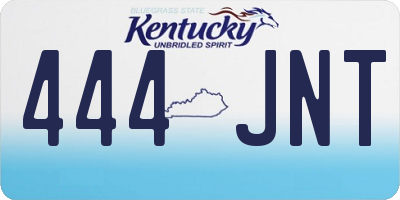 KY license plate 444JNT