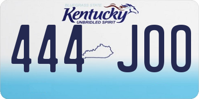 KY license plate 444JOO