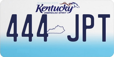 KY license plate 444JPT