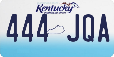 KY license plate 444JQA