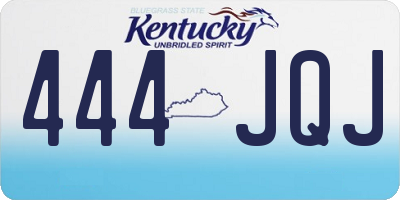 KY license plate 444JQJ