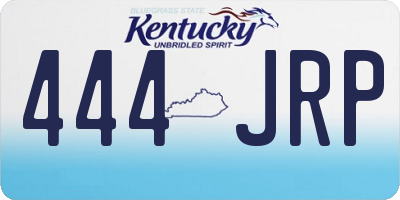 KY license plate 444JRP