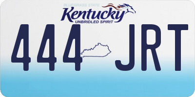 KY license plate 444JRT
