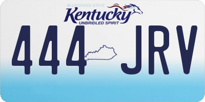 KY license plate 444JRV