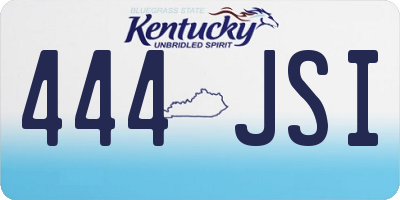 KY license plate 444JSI