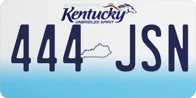 KY license plate 444JSN