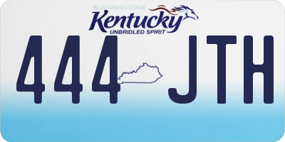 KY license plate 444JTH