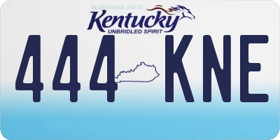 KY license plate 444KNE