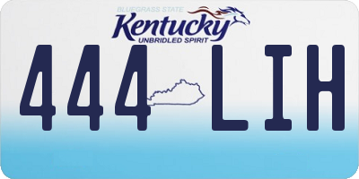 KY license plate 444LIH