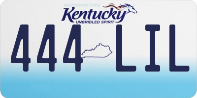KY license plate 444LIL