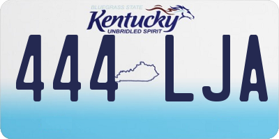 KY license plate 444LJA