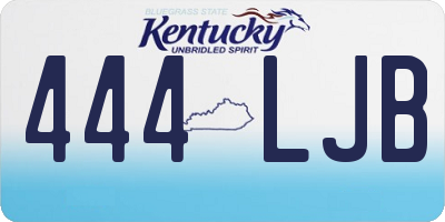 KY license plate 444LJB